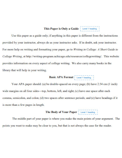 basic apa format example in pdf