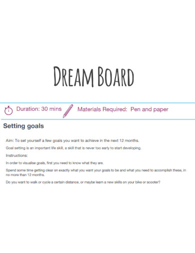 dream board example template1