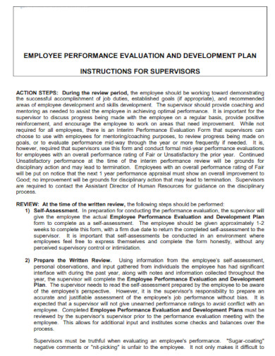 employee action development plan