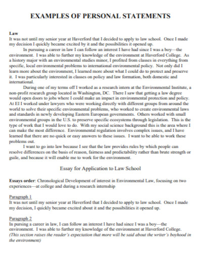 Personal Statement - 100+ Examples, Format, Pdf