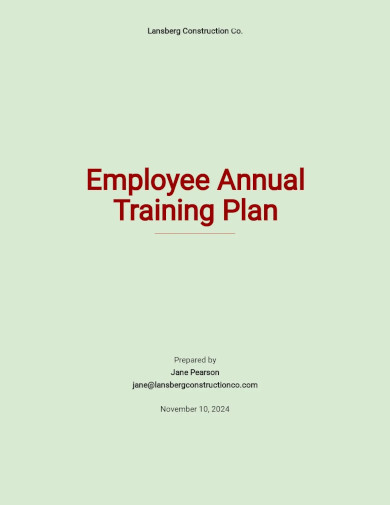 10+ Annual Training Plan Examples [ Company, Business, Employee ...