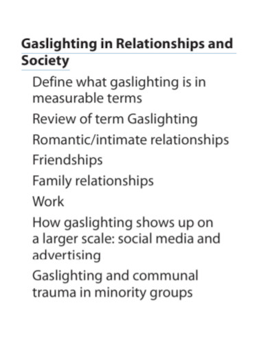 gaslighting in relationships and society