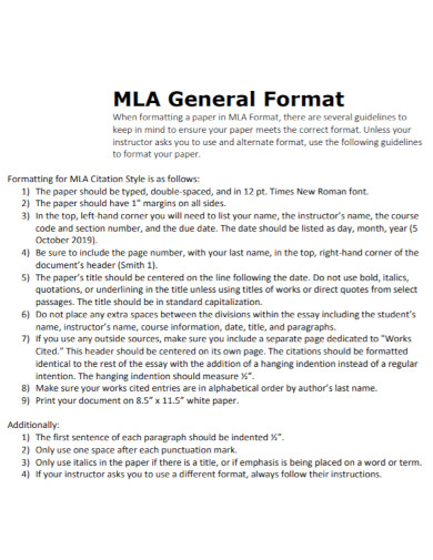 mla general format in pdf