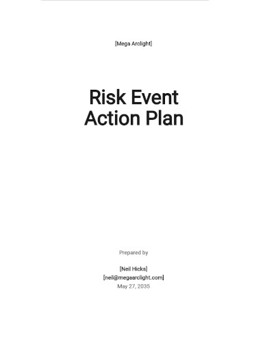 risk event action plan template