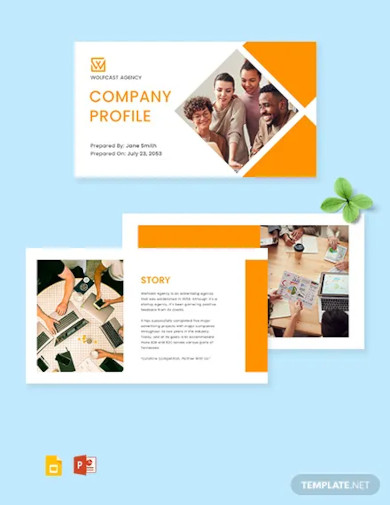 startup agency company profile template