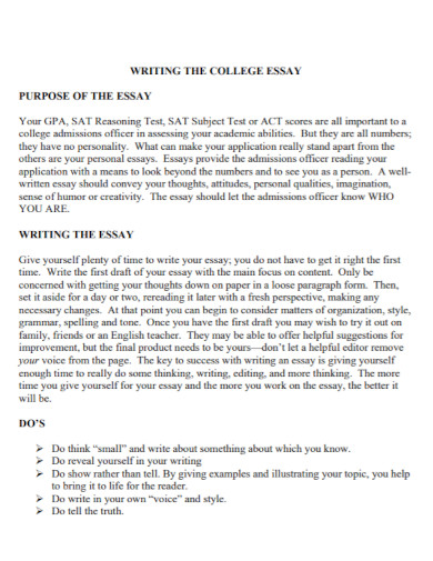 writing the college essay
