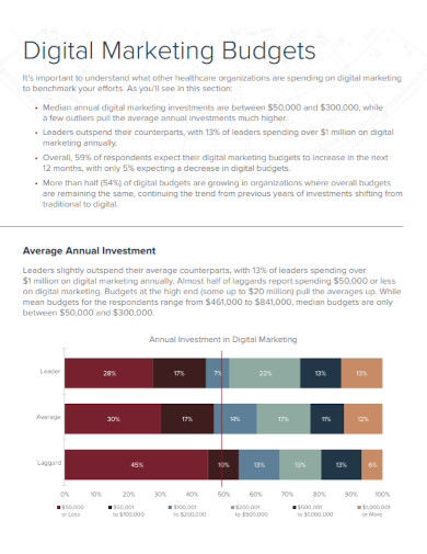 digital marketing budgets in pdf