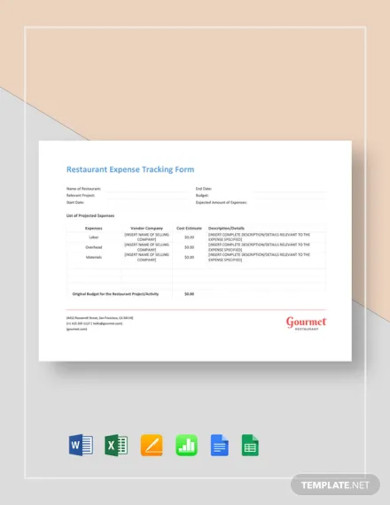 Expense Tracking Template