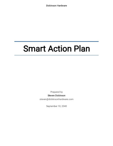free simple smart action plan template