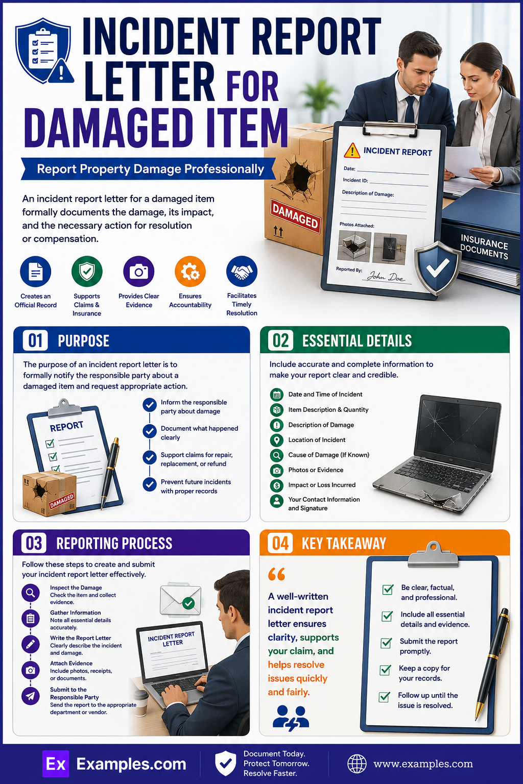 Incident Report Letter for Damaged Item Examples to Download