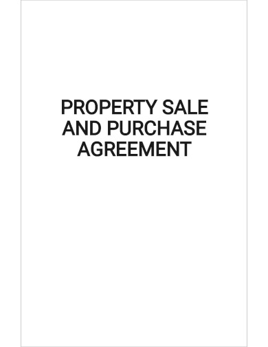 property sale and purchase agreement template