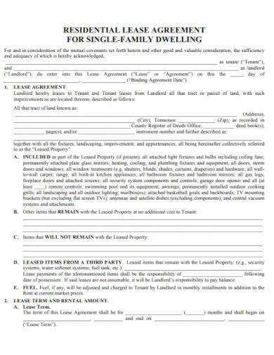 residential rental lease agreement in pdf