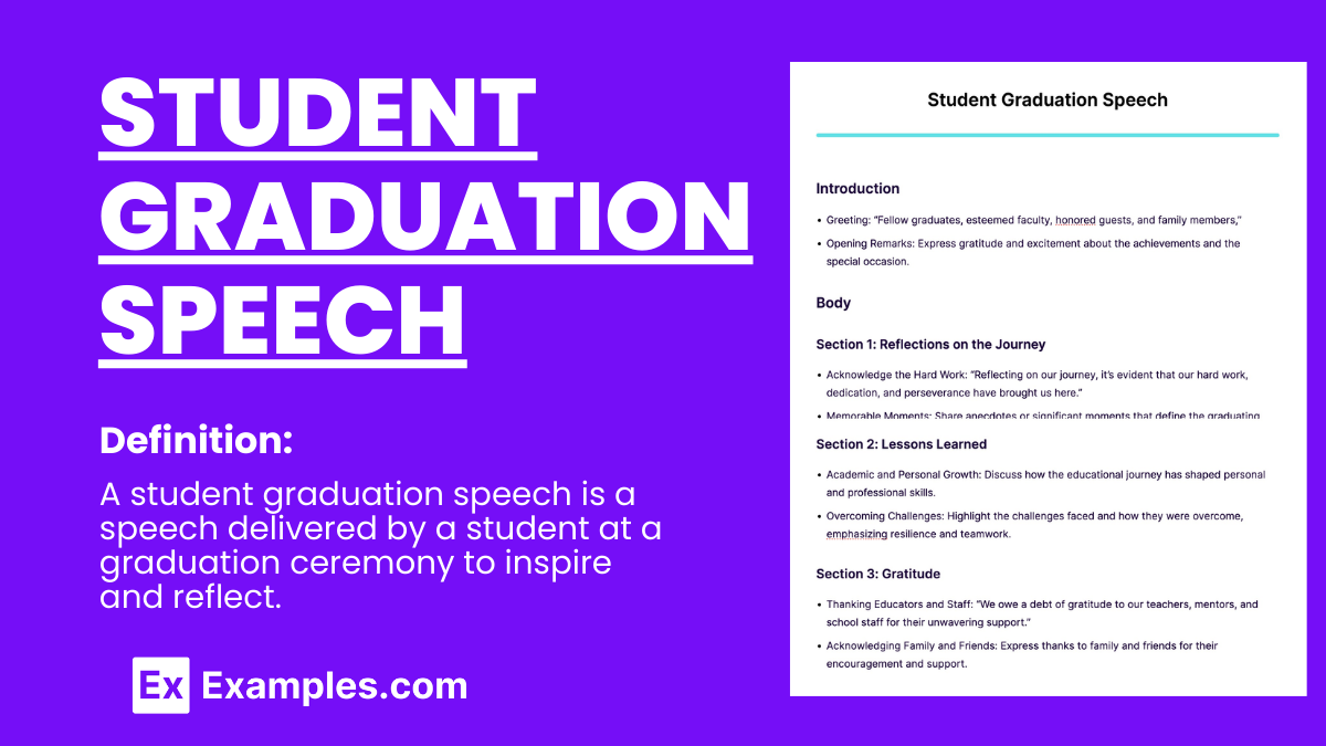 Student Graduation Speech