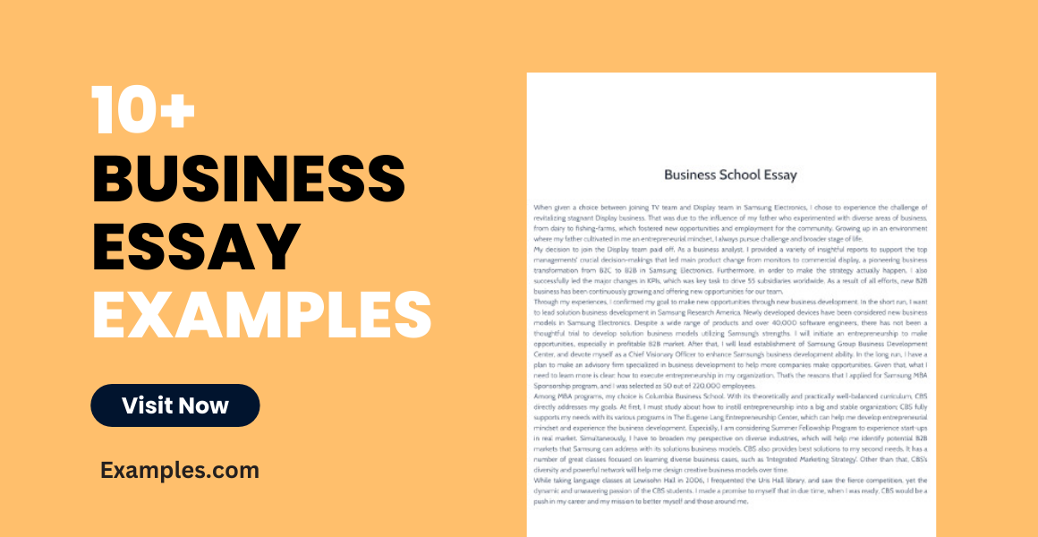 business essay examples
