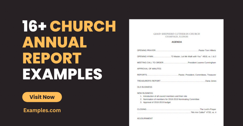 Church Annual Report Examples
