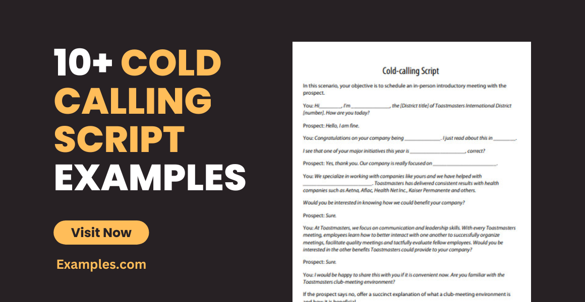 Cold Calling Script Examples