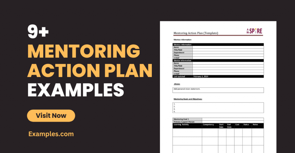 Mentoring Action Plan Examples