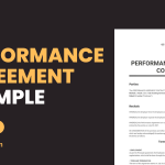 Performance Agreement Example