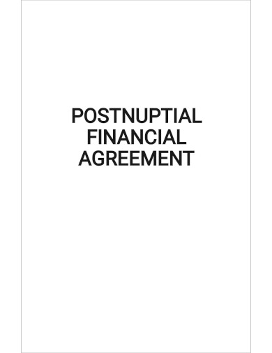 postnuptial financial agreement template1