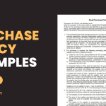 Purchase Policy Examples