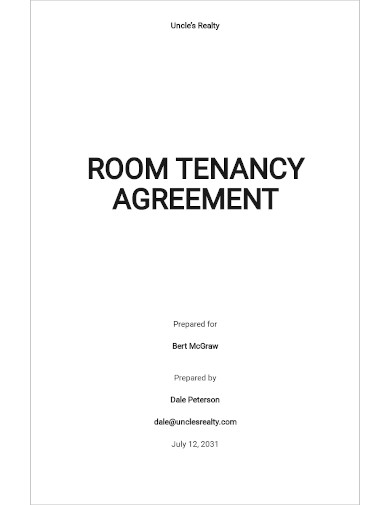 room tenancy agreement