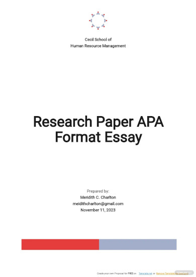 career research paper apa format
