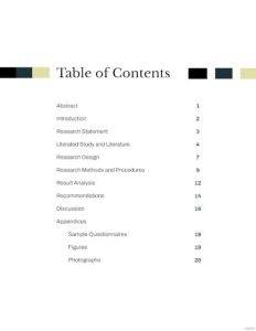 research paper table of contents template 232x300