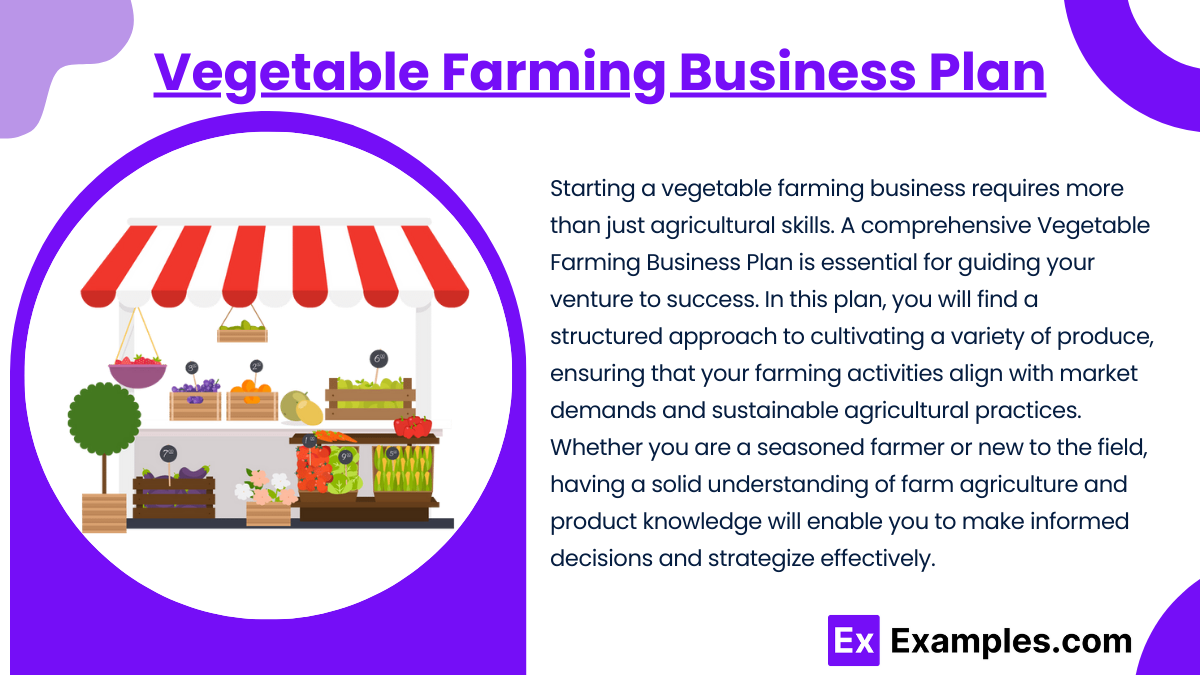 Vegetable Farming Business Plan