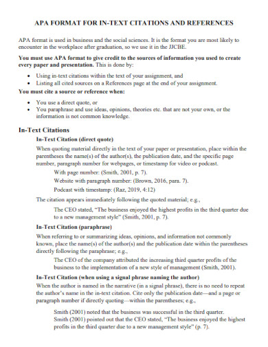 APA Citation Example