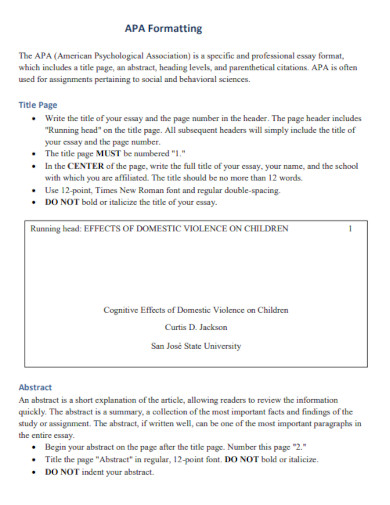 apa research title page 