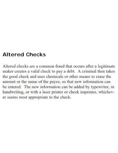 altered check