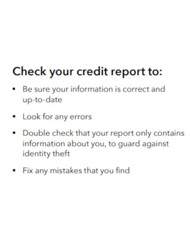 credit report check