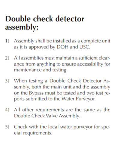 double check detector
