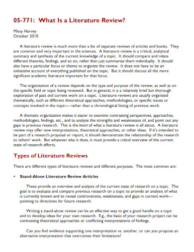 literature review article