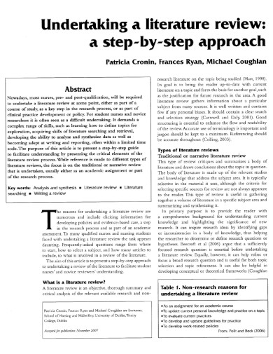 step by step literature review