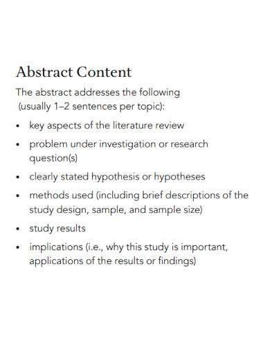 abstract content