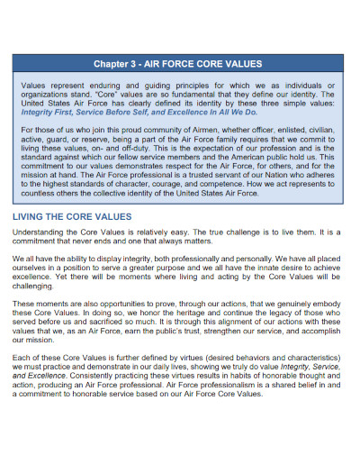 Core Values - Examples, PDF | Examples
