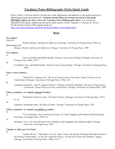 bibliography sample example pdf