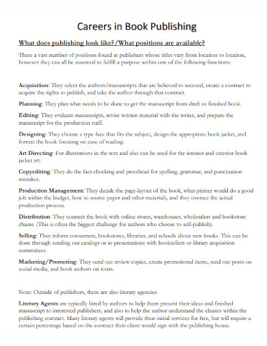 careers in book format publishing 