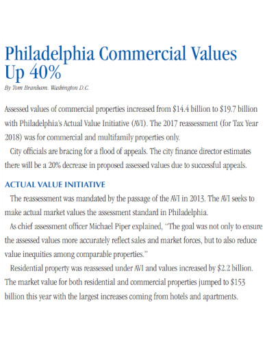 commercial values