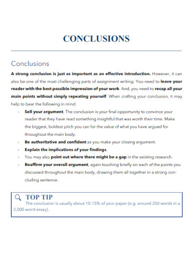 conclusion pdf