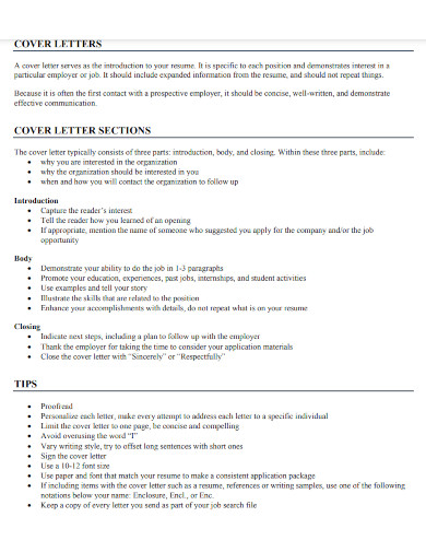 cover letter and resume guide