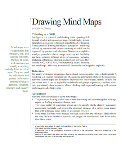 drawing mind maps example