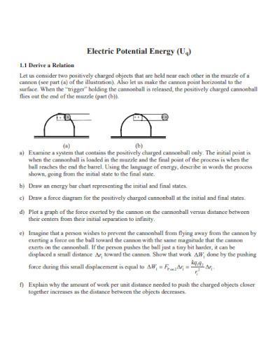 electric potential energy in pdf