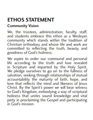 ethos statement