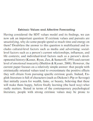 extrinsic values
