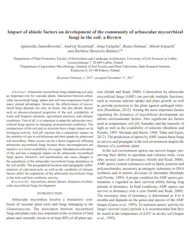 impact of abiotic factors