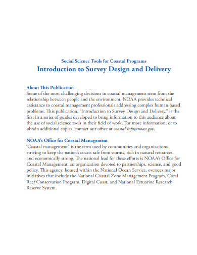 introduction to survey design delivery
