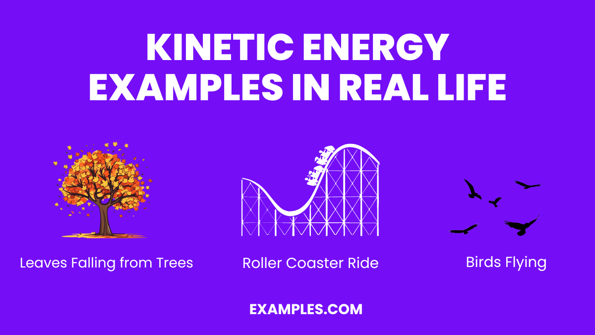 kinetic energy examples in real life