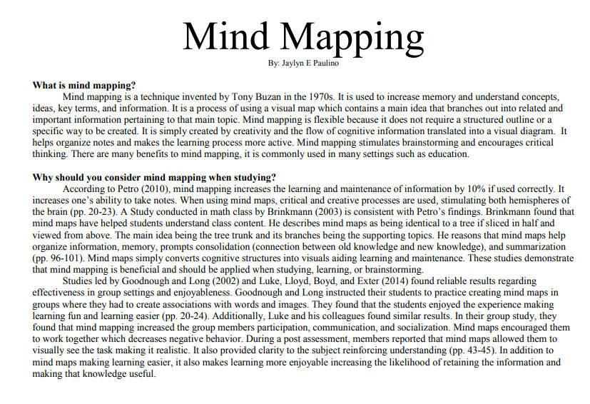 mind map pdf
